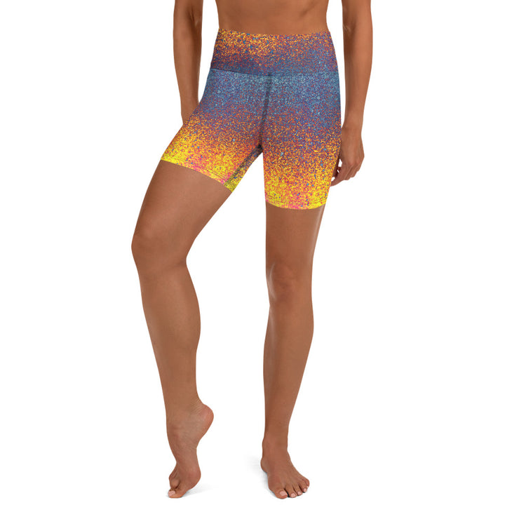 Blaue Ember Yoga Shorts