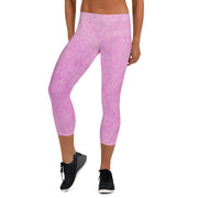 Legging capri rose poudré