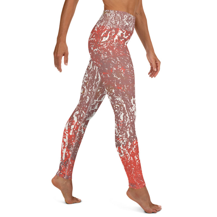 Leggings de yoga rouille