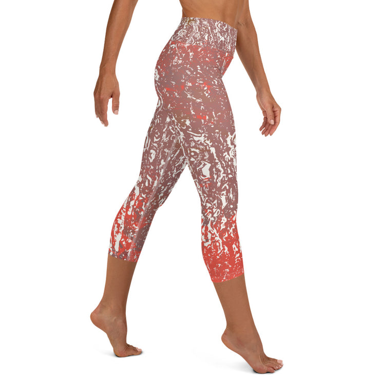 Rust Yoga Capri Leggings