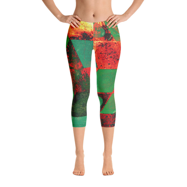 Flamme Capri-Leggings sind