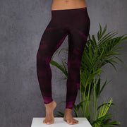 Legging noir rose foncé