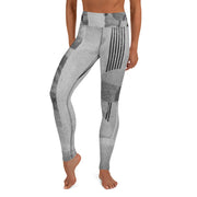 Leggings de yoga rayé