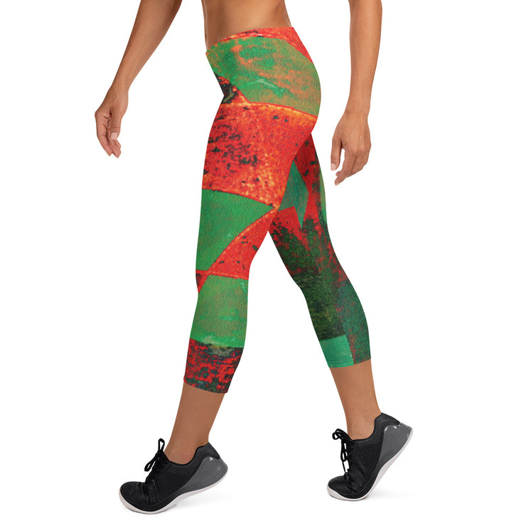 Flamme Capri-Leggings sind